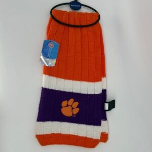 Clemson Tigers NCAA Knit Scarf Orange Purple White Little Earth Productions NEW